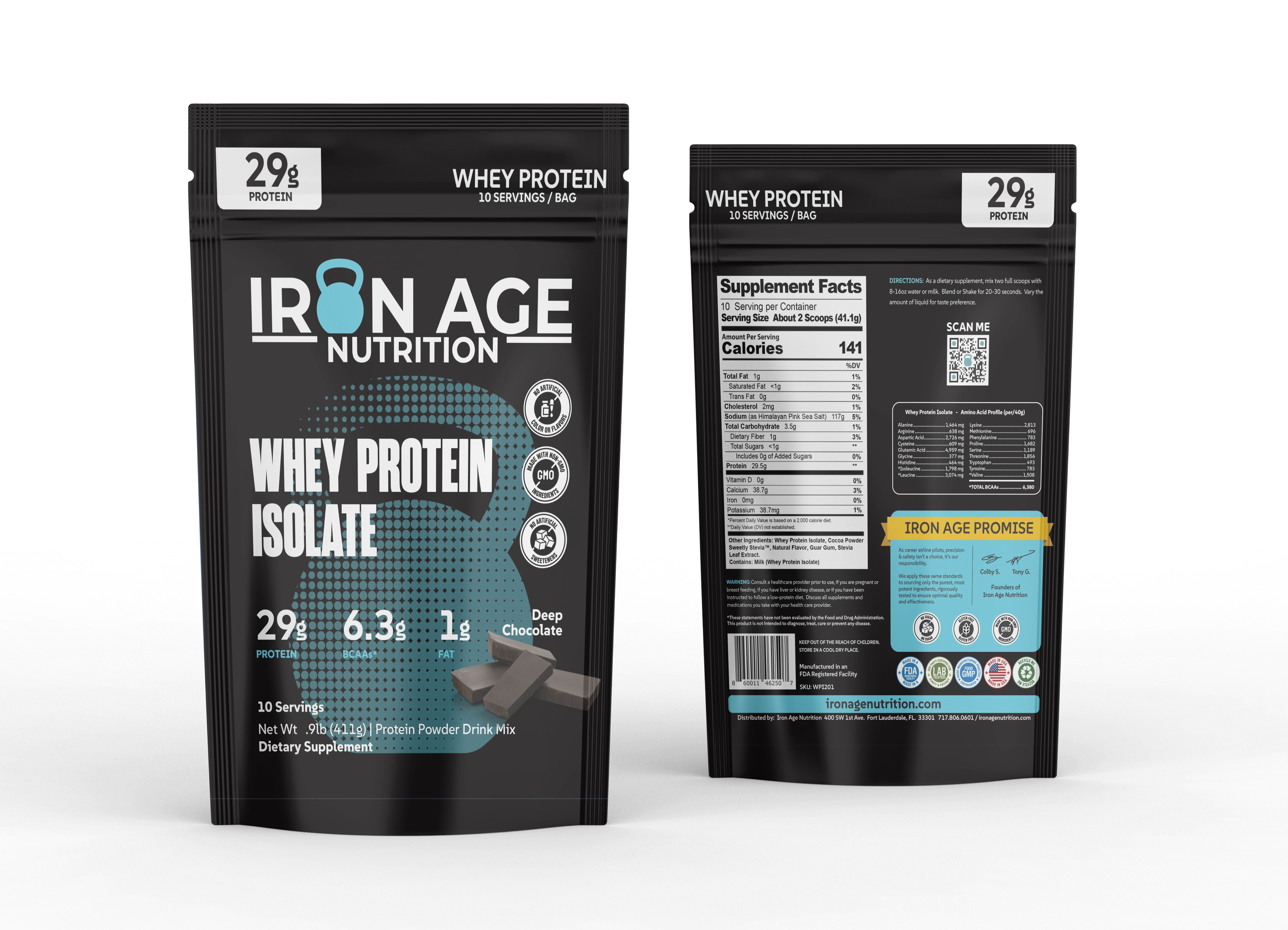 Whey Protein Isolate - Original Blend - Deep Chocolate