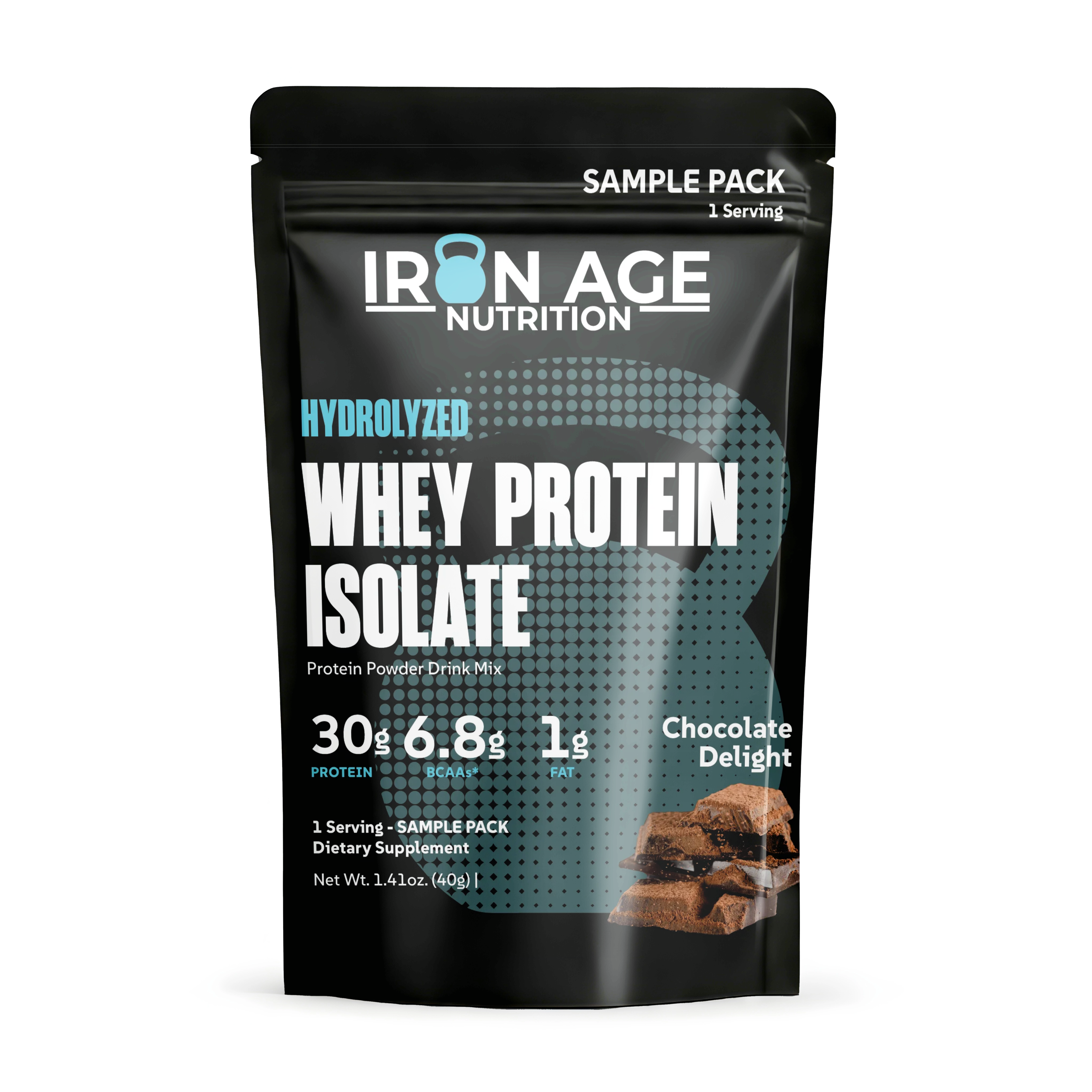 Whey Protein Isolate | 5-Pack | Single Serving Travel Size Bags