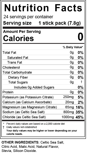 Electrolytes - w/Celtic Sea Salt