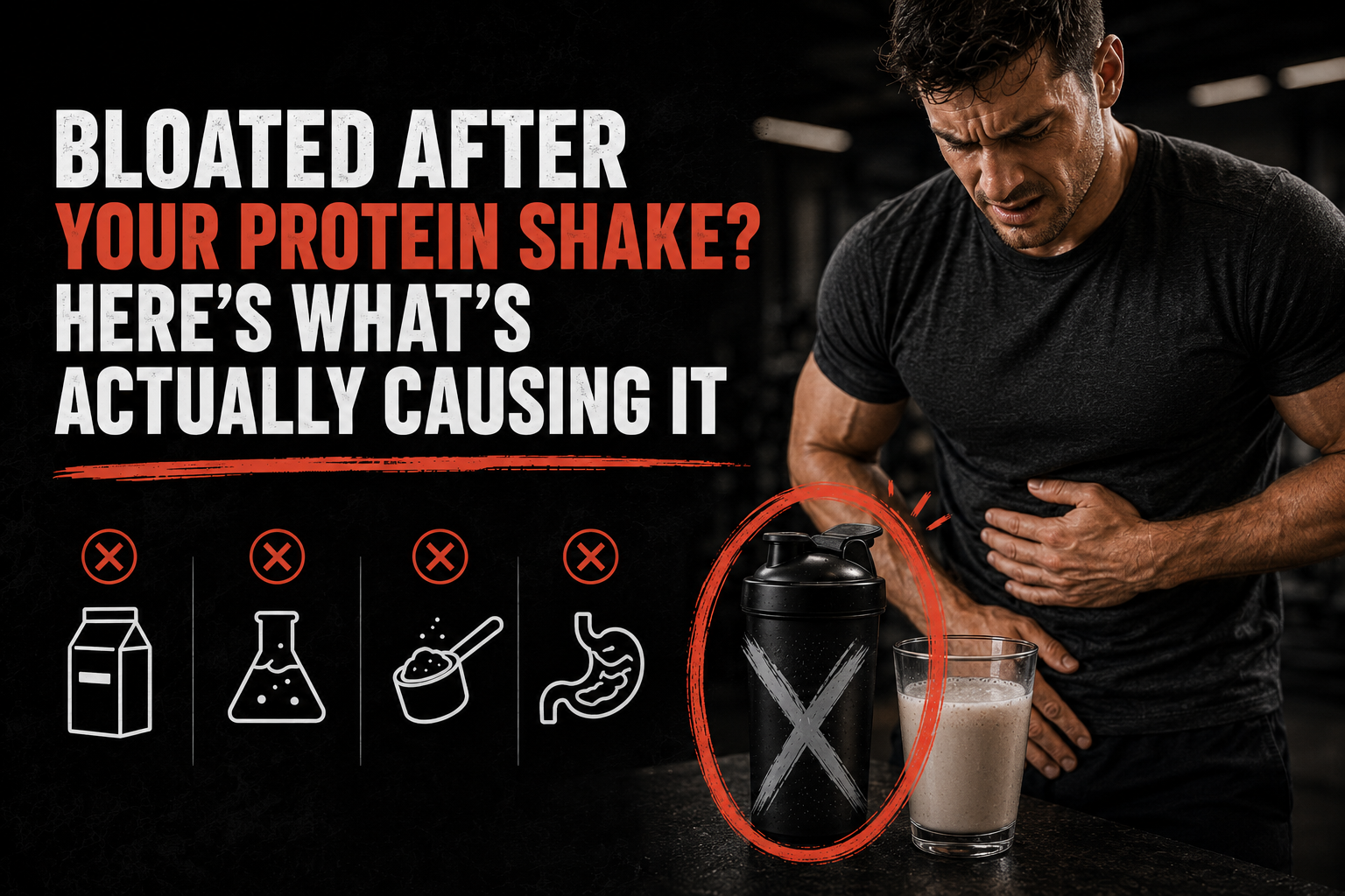 Bloated After Your Protein Shake? Here's What's Actually Causing It