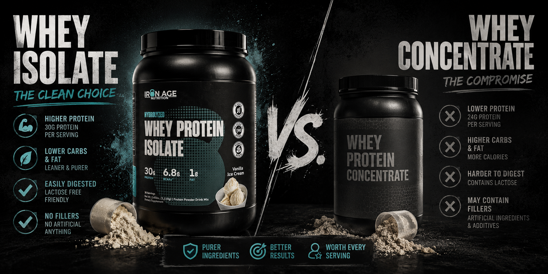 Whey Isolate vs. Concentrate: What's the Difference and Which Should You Buy?