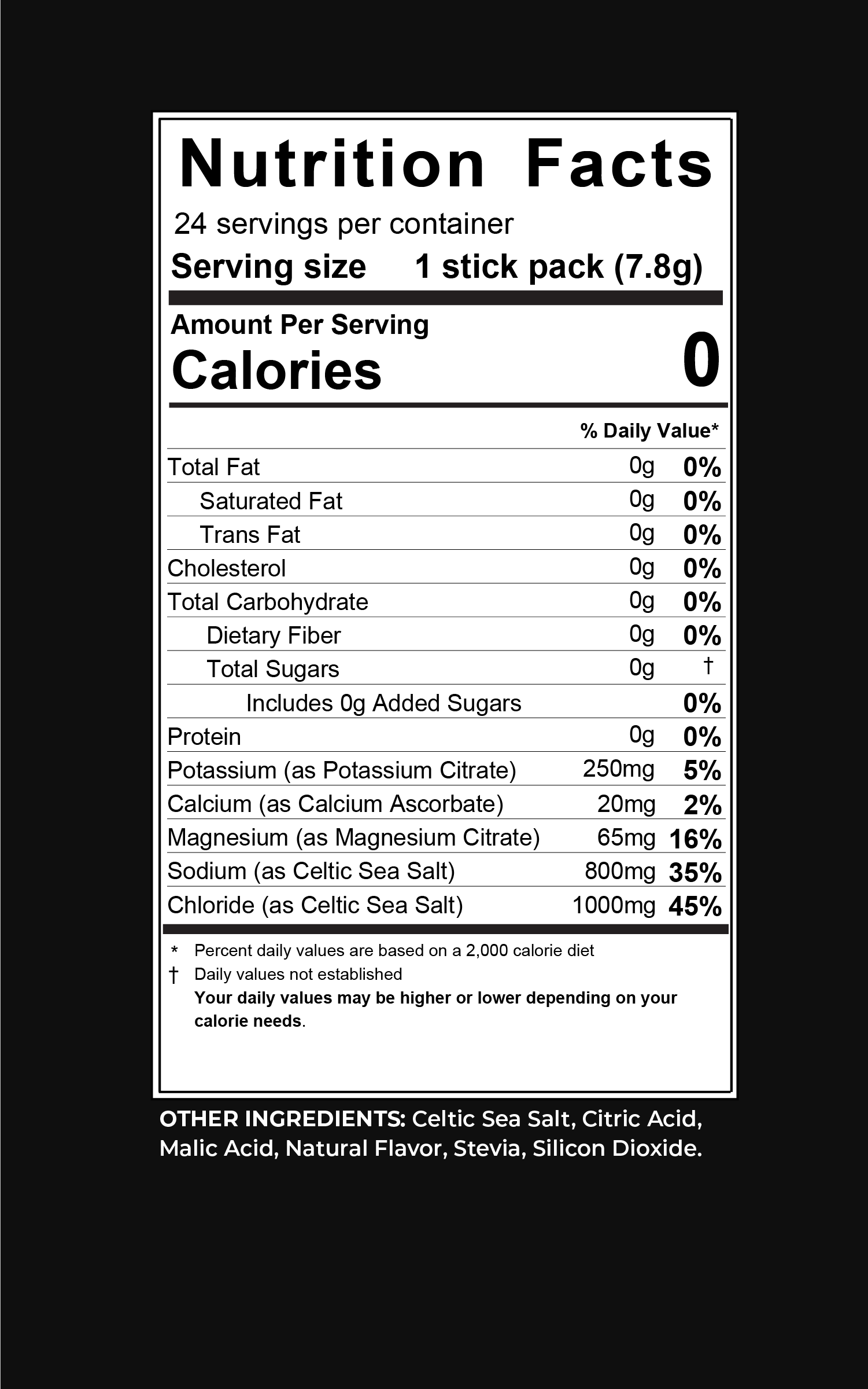 Electrolytes - w/Celtic Sea Salt