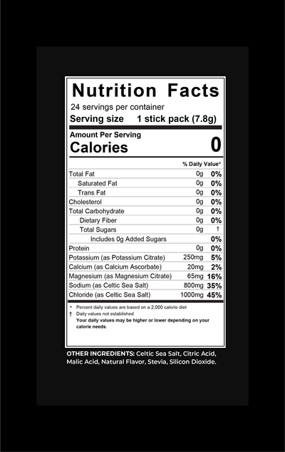 Total Hydrate sugar-free electrolytes with Celtic sea salt — Iron Age Nutrition