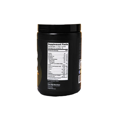 Grass-fed collagen peptides supplement facts panel — Iron Age Nutrition