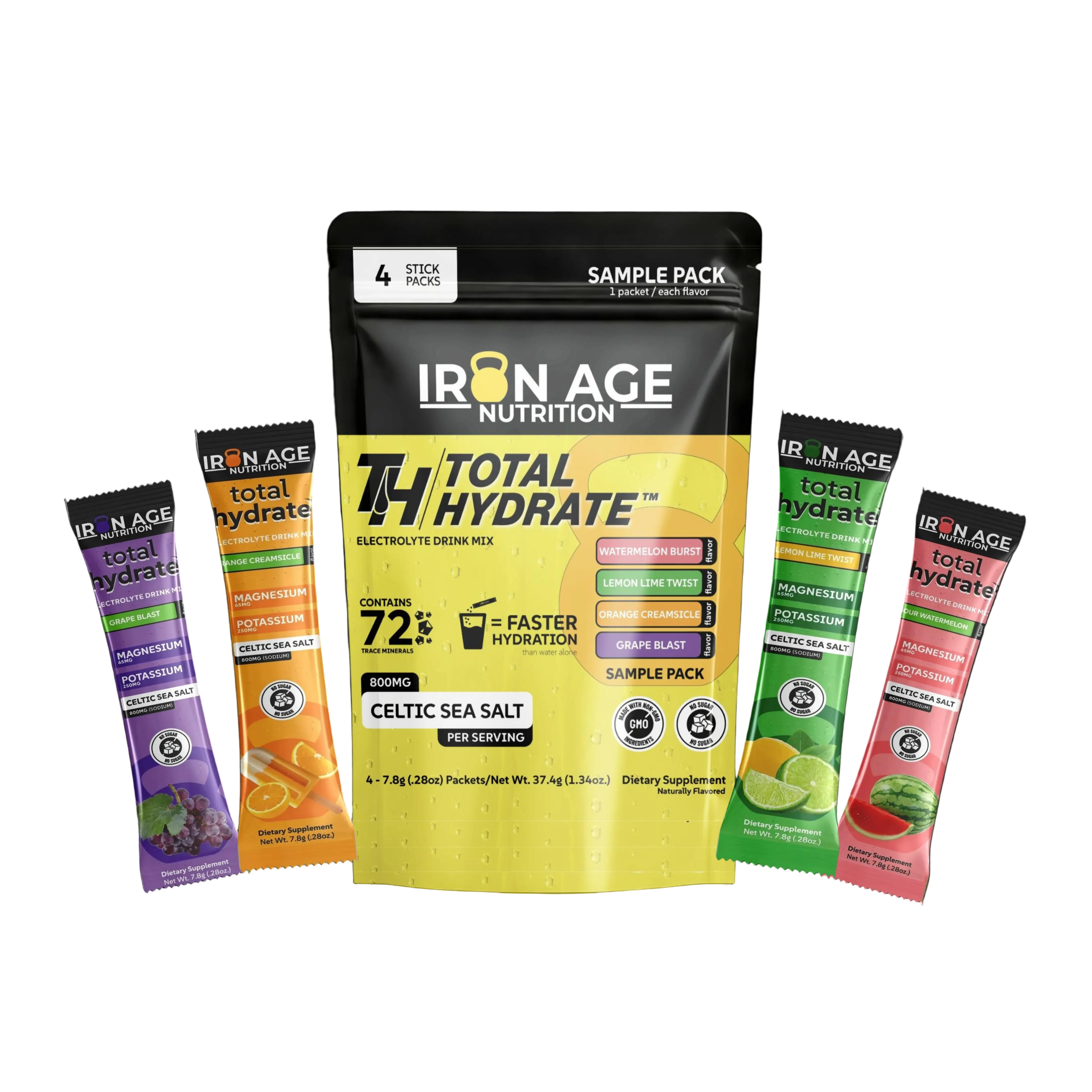 Total Hydrate™ Electrolyte | Sample Pack | 4 Flavors