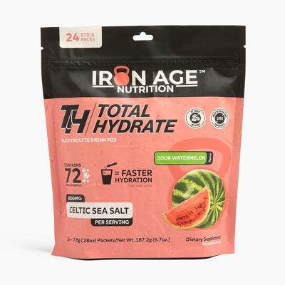 Total Hydrate Sour Watermelon electrolyte powder — studio product photo 5