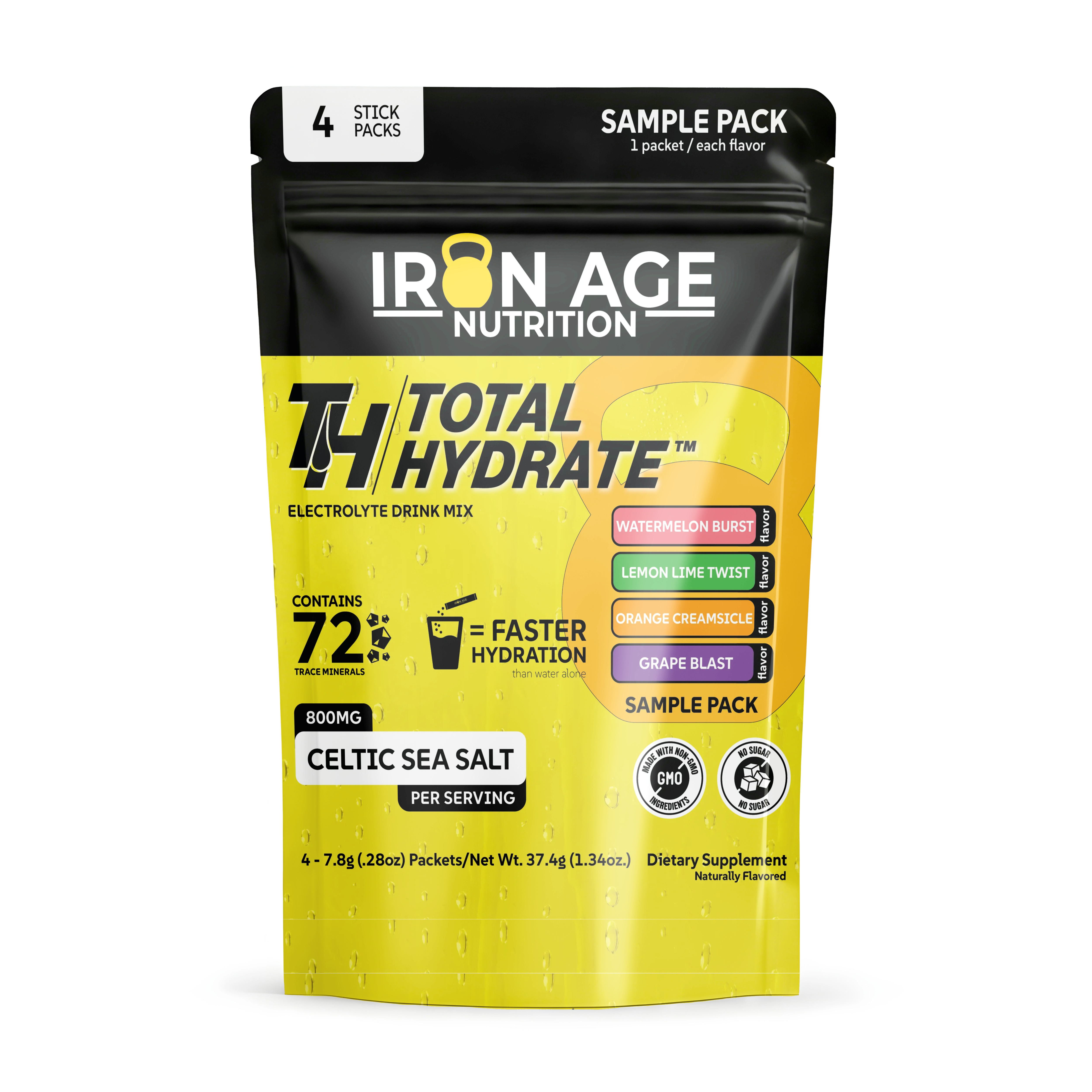 Total Hydrate™ Electrolyte | Sample Pack | 4 Flavors