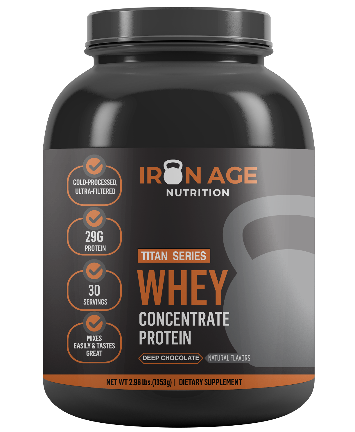 Whey Concentrate, Chocolate - Titan Series