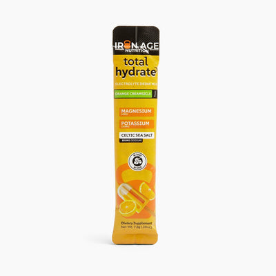 Total Hydrate Orange Creamsicle electrolyte powder — studio product photo 4